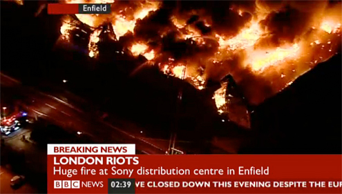 Fire at Sony DADC