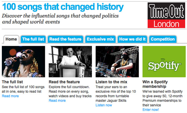 Time Out's 100 Songs That Changed History