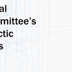 abtract image of nodes connected with blue lines in chaotic fashion