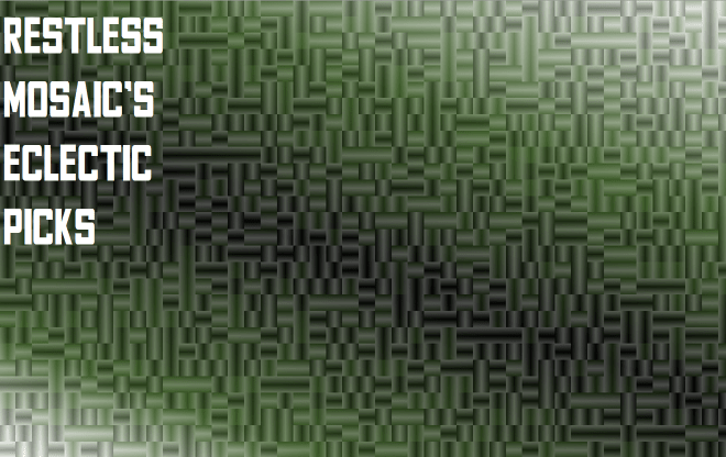 green tetris shapes abstract imagery